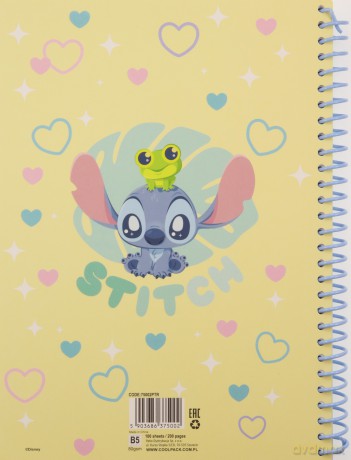 Kołobrulion B5 100 k. plastikowa spirala Disney Fashion Stitch wzór 1