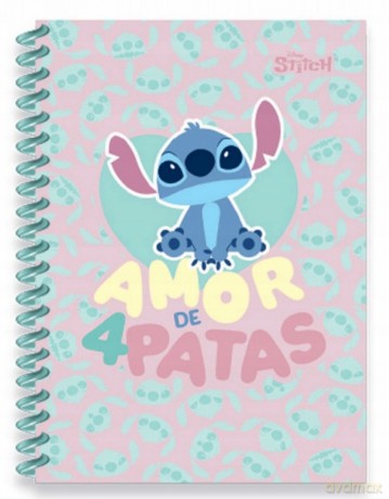 Kołobrulion B5 100 k. plastikowa spirala Disney Fashion Stitch wzór 2
