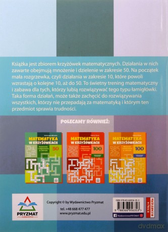 Mnożenie i dzielenie 50. Matematyka w krzyżówkach - Gabriel Rusin [KSIĄŻKA]