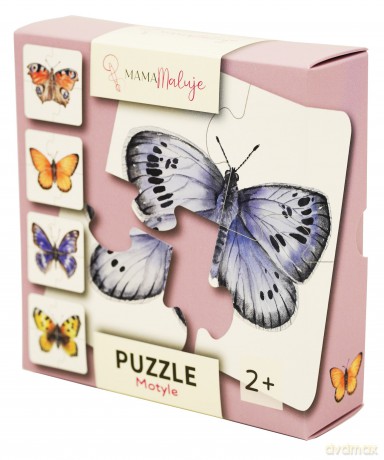 Puzzle 4 elementowe Motyle [PUZZLE]