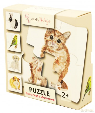 Puzzle 4 elementowe Zwierzęta domowe [PUZZLE]