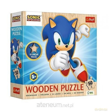 TREFL 50 el. Drewniane Konturowe Radosny Sonic 20284 [PUZZLE]