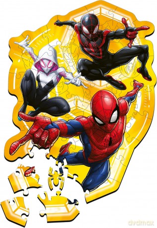 TREFL 50 el. Drewniane Konturowe Spider-Man gotowy w akcji 20280 [PUZZLE]