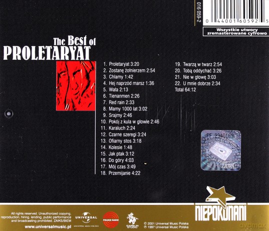 Proletaryat: The Best Of (Niepokonani) [CD]