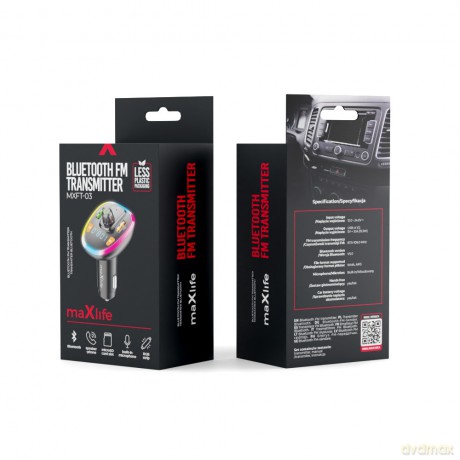 Maxlife transmiter FM Bluetooth MXFT-03 czarny