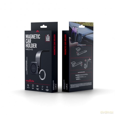 Maxlife uchwyt samochodowy MXCH-15 magnetyczny czarny