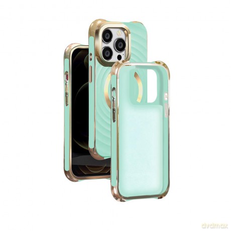 Nakładka Circle Glam Mag do iPhone 13 Pro 6,1" miętowa