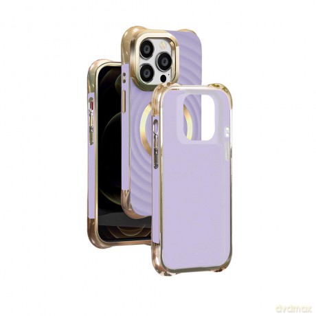 Nakładka Circle Glam Mag do iPhone 15 6,1" fioletowa