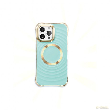 Nakładka Circle Glam Mag do iPhone 15 6,1" miętowa