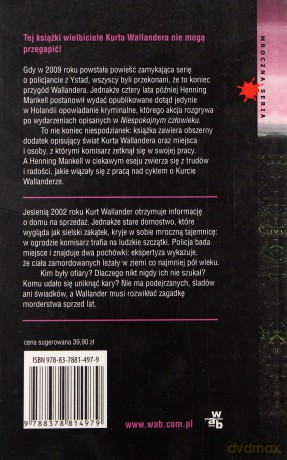 Ręka Pożegnanie Z Kurtem Wallanderem - Henning Mankell [KSIĄŻKA]