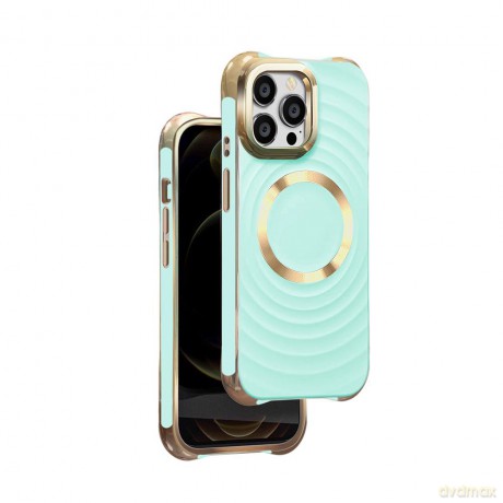 Nakładka Circle Glam Mag do iPhone 15 Pro 6,1" miętowa