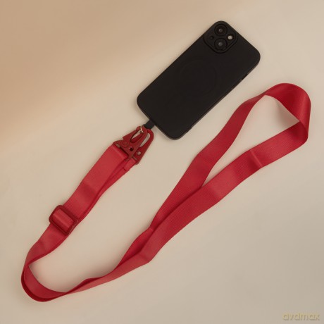 Pasek do telefonu czerwony