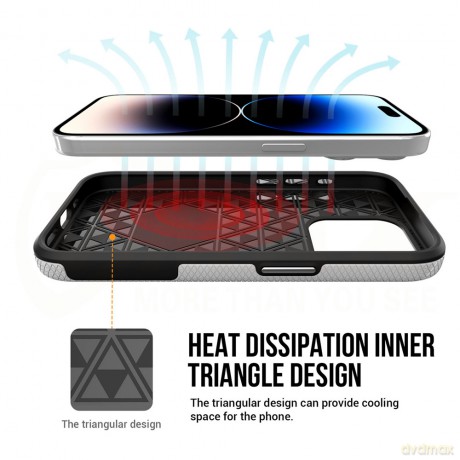 Vmax nakładka Triangle Case do Samsung A55 5G srebrna
