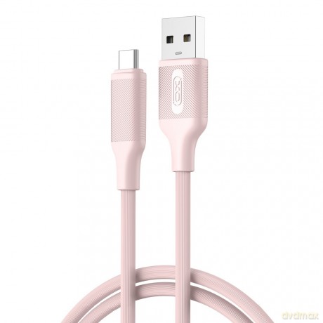 XO kabel NB265 USB - USB-C 1,0m 3A różowy