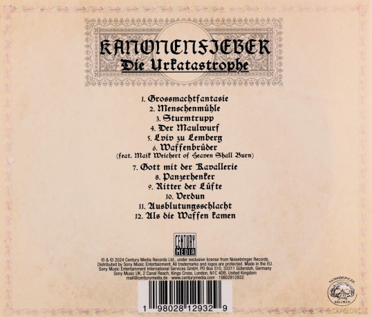 Kanonenfieber: Die Urkatastrophe [CD]