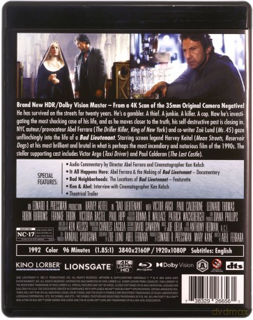Bad Lieutenant (Zły porucznik) [Blu-Ray 4K]+[Blu-Ray]