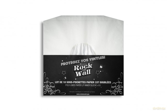 Music Protection: 10 X Lp 12 Inch Paper Inner Sleeve Antistatic Edged Incl Center Hole - White - Rock On Wall [CD]