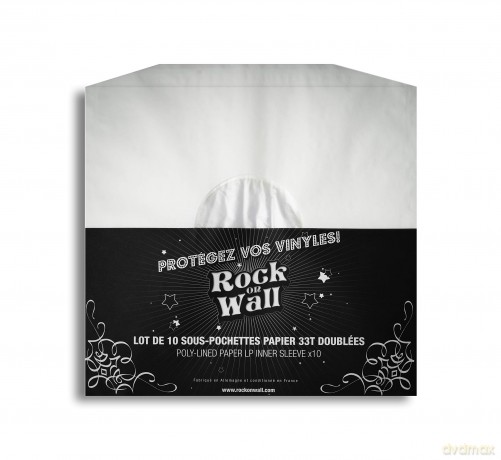 Music Protection: 10 X Lp 12 Inch Paper Inner Sleeve Antistatic Edged Incl Center Hole - White - Rock On Wall [CD]