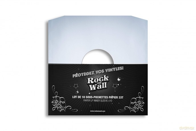Music Protection: 10 X Lp 12 Inch Paper Inner Sleeve Edged Incl Center Hole - White - Rock On Wall [CD]