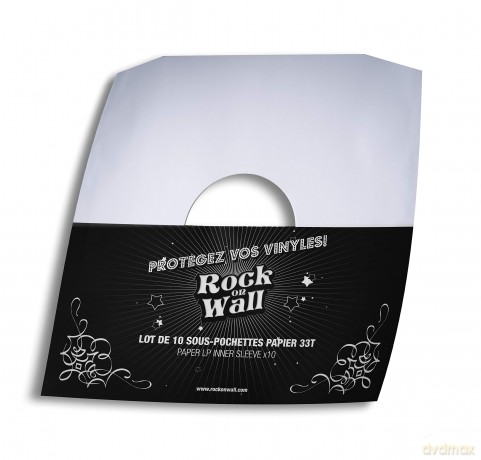 Music Protection: 10 X Lp 12 Inch Paper Inner Sleeve Edged Incl Center Hole - White - Rock On Wall [CD]