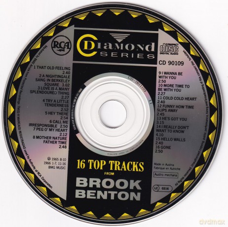 Brook Benton: 16 Top Tracks [CD]