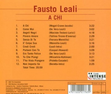 Fausto Leali: A Chi [CD]
