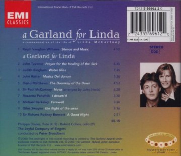 A Garland for Linda: A Commemoration of the Life of Linda Mccartney [CD]
