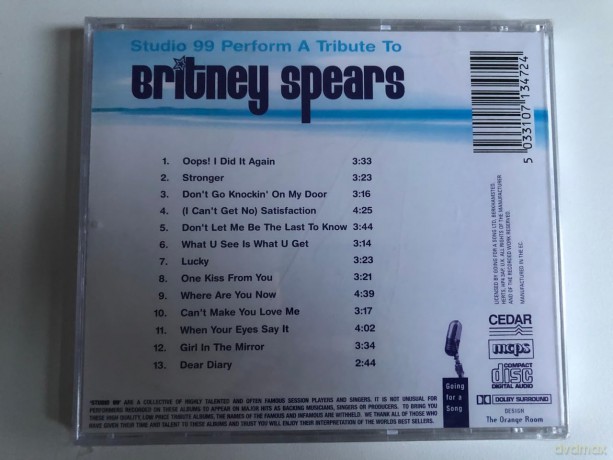 Studio 99: A Tribute To Britney Spears [CD]