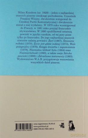 Walc Pożegnalny - Milan Kundera [KSIĄŻKA]