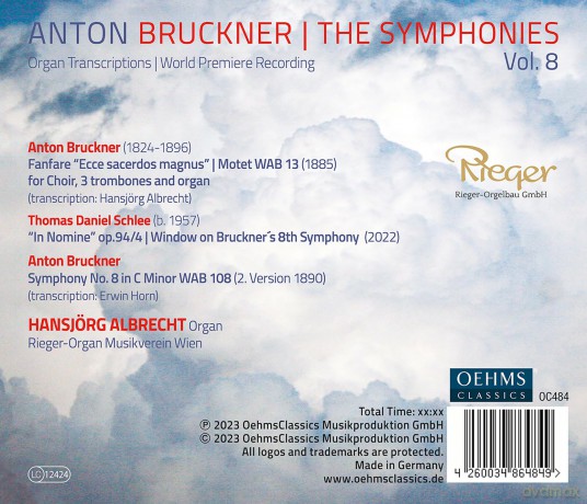 Albrecht,Hansjorg - Anton Bruckner Project - The Symphonies, Vol. 8 [CD]