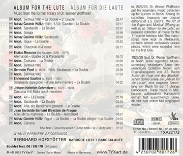 Bernhard Hofstotter: Album FÜR Die Laute-Musik Aus Der Ehem.Biblioth [CD]