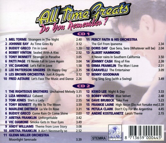 All Time Greats - Do You Remember [2CD]