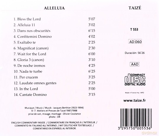 Taize: Alleluia [CD]
