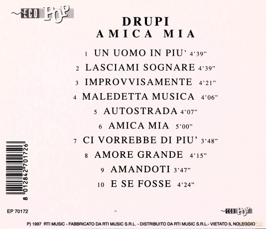Drupi: Amica Mia [CD]