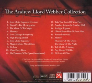 Andrew Lloyd Webber Collection: Andrew Lloyd Webber Collection [CD]