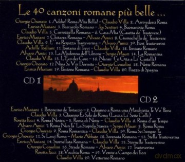 Antologia Della Canzone Romana - 40 Popular Roman Songs [CD]