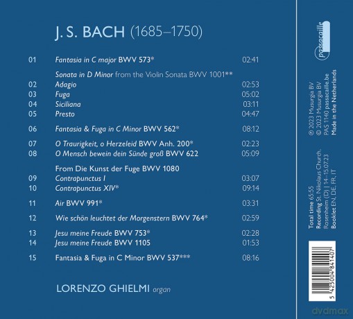 Lorenzo Ghielmi: Bach Fragments [CD]