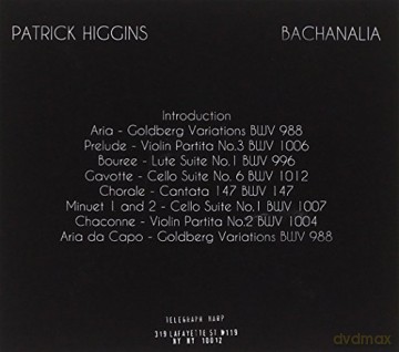 Patrick Higgins: Bachanalia [CD]
