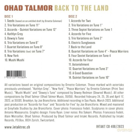 Ohad Talmor: Back To The Land [2CD]