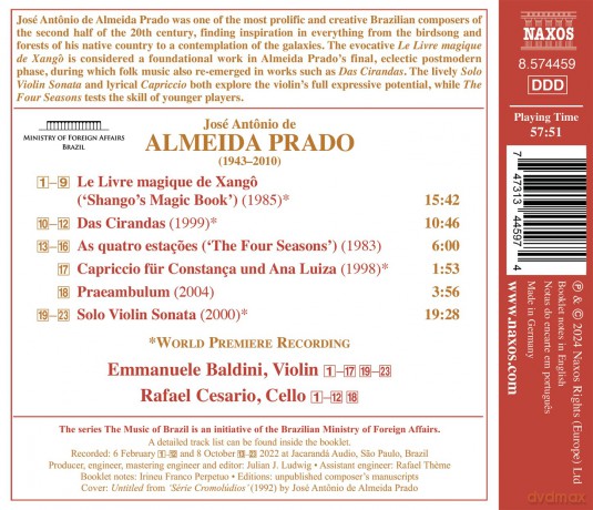 Baldini,Emmanuele/Cesario,Rafael - Werke Fur Violine Und Cello [CD]