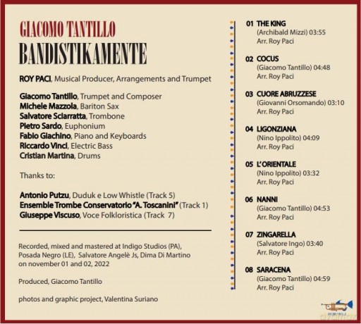 Giacomo Tantillo Feat. Roy Paci: Bandistikamente [CD]