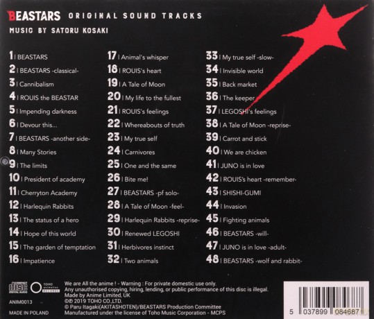 Beastars soundtrack [CD]