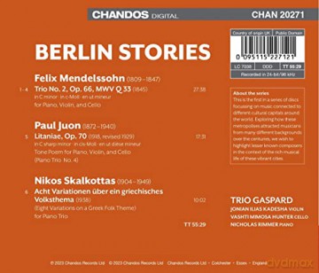 Trio Gaspard: Berlin Stories [CD]
