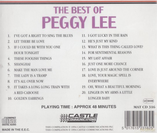 Peggy Lee: Best Of [CD]