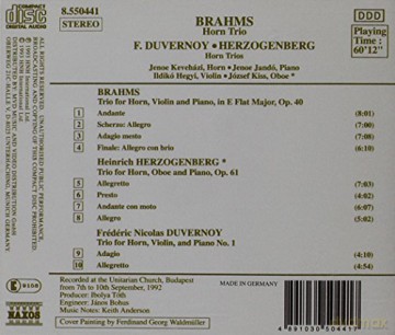 Johannes Brahms: Brahms - Horn Trio [CD]
