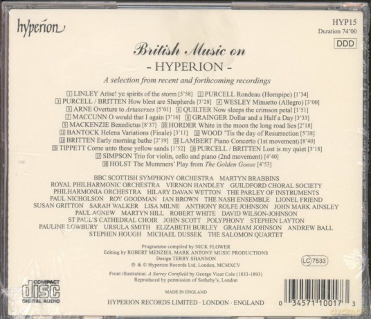 British Music On Hyperion [CD]