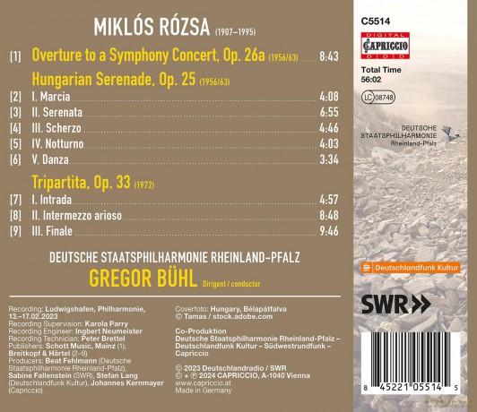 BÜHl/Deutsche Staatsphilharmonie Rheinland-Pfalz: Buhl/Deutsche Staatsphilharmonie Rheinland-Pfalz - Overture To A Symphony Concert, Op. 26a [CD]