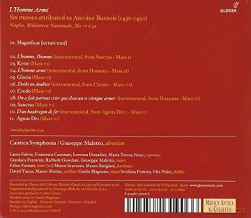 A. Busnois: Busnois: l'homme Arme [CD]