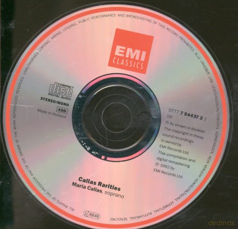 Maria Callas: Callas Rarities [CD]