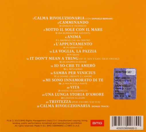 Ornella Vanoni: Calma Rivoluzionaria Live 2023 [CD]